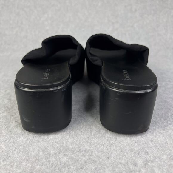 Bebe Black Size 9  Slip on Platform Sandals - Picture 3 of 10
